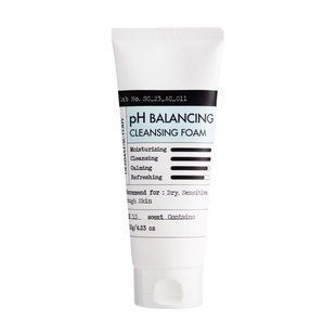 Нейтральна пінка для вмивання обличчя pH Balancing Cleansing Foam Derma Factory, 120г