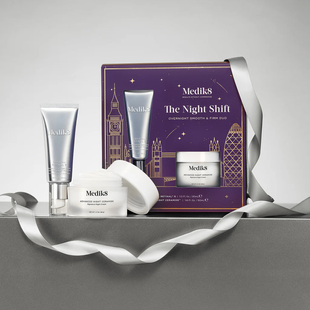 Лімітований новорічний набір Medik8 The Night Shift Overnight Smooth and Firm Duo Kit