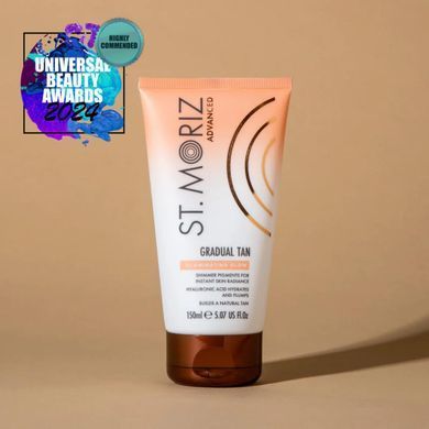 Лосьйон для покращення якості шкіри з ефектом автозасмаги St.Moriz Advanced Firming Gradual Tan Lotion, 150ml