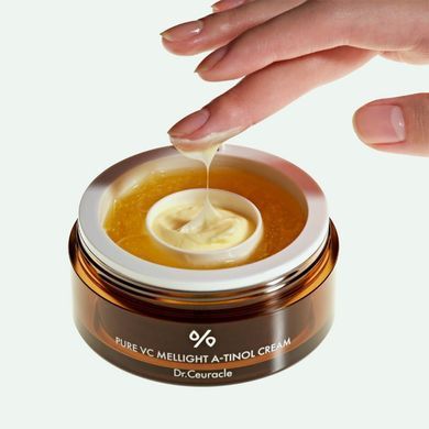 Подвійний крем з вітаміном С, ретинолом і керамідами DR. CEURACLE Pure Vc Mellight A-Tinol Cream, 70г