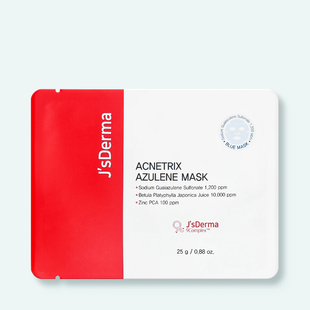 Заспокійлива тканинна маска з азуленом JsDerma Acnetrix Azulene Mask 25 g, 25г