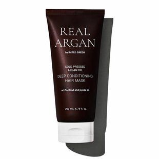 Глибоко кондиціонуюча маска з аргановою олією RATED GREEN Real Argan Deep Conditioning Hair Mask, 200ml