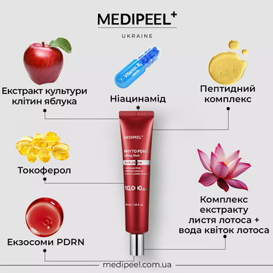 Інтенсивний крем для шкіри навколо очей MEDIPEEL Phyto Exosome PDRN L.fting Shot Eye Cream, 40ml