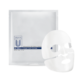 Гідрогелева маска подвійної дії для наповнення та сяйва шкіри CU skin: vitamin u collagen hydro gel mask, 34g