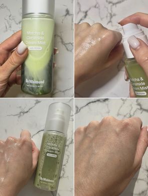 Зволожувальний крем-міст з матчею та церамідами BY WISHTREND Matcha & Ceramide Cream Mist, 100ml