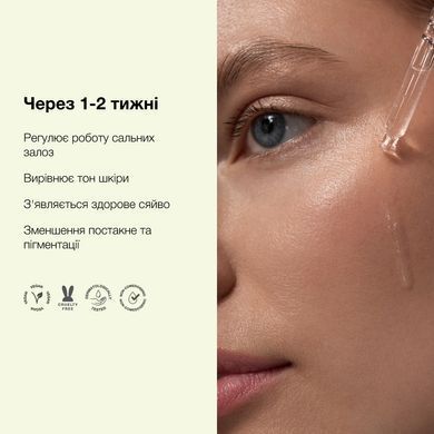 Незмивна сироватка-пілінг із молочною кислотою whocares Gentle Peel Lactic Acid Serum, 30ml